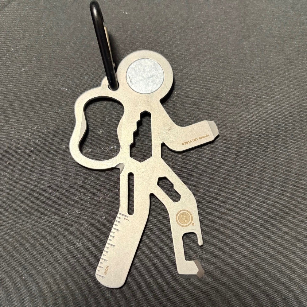 UST Brands Tool A Long Keychain Multi Tool Bottle Opener Pry Bar Wrench EDC